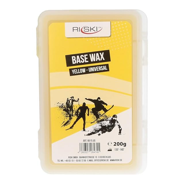 Cera base universal RiSki, bloque amarillo de 200 g
