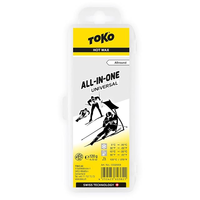 Cera en caliente universal TOKO All-in-One, 120 g, en su estuche