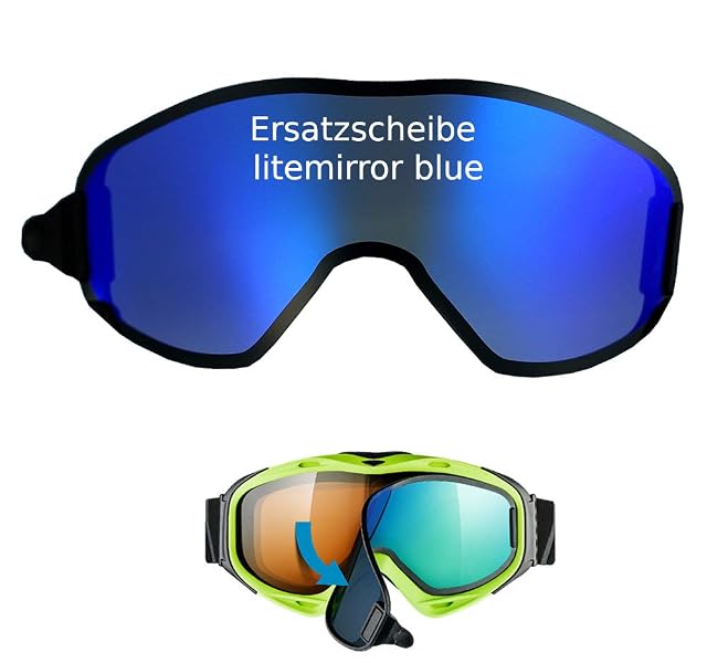 Lente de recambio uvex g.gl 300 litemirror azul