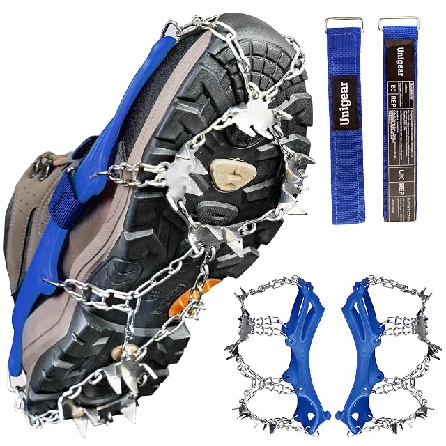 Crampones Unigear de 24 puntas para botas de montaña