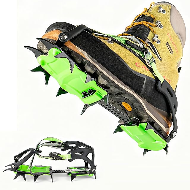 Crampones universales YSUJUAN de 14 dientes para botas de montaña