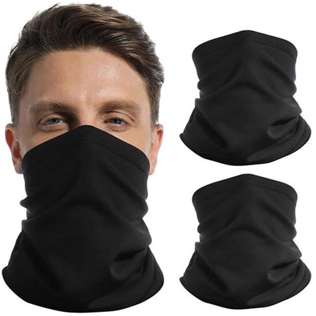 Par de bragas de cuello StylSense negras de forro polar