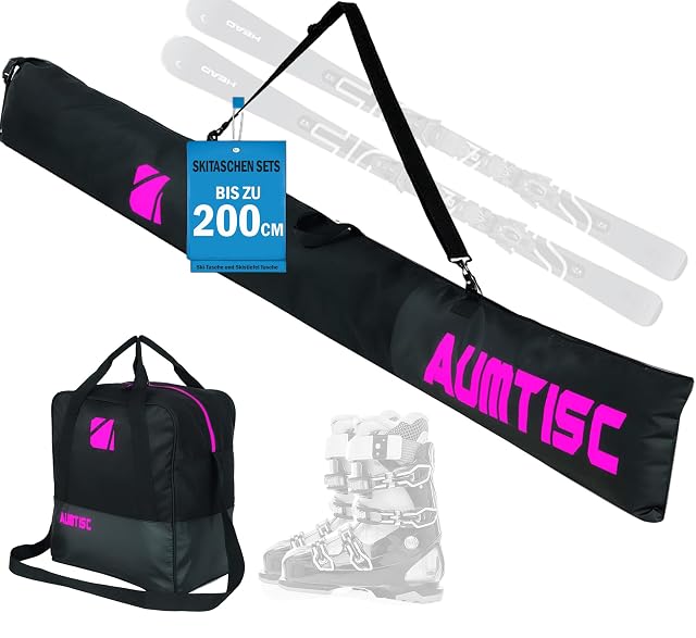 Funda de esquís y bolsa de botas AUMTISC con cierre enrollable