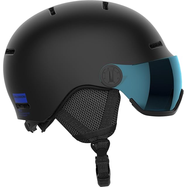 Casco de esquí infantil Salomon Orka Visor negro con visor Flash