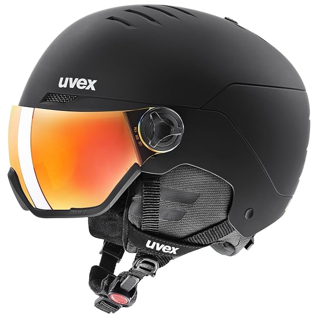 Casco de esquí uvex Wanted Visor negro mate con visor