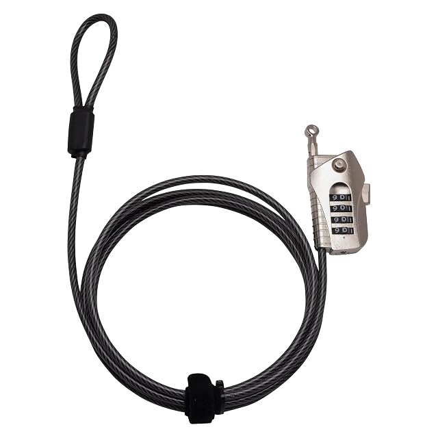 Candado de cable Burg Wächter Snap+Lock negro, dos metros