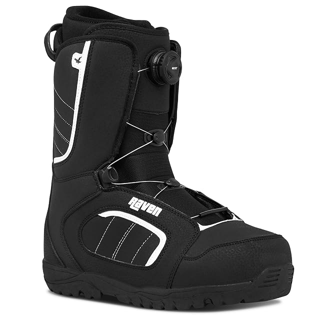 Bota de snowboard Raven Target Moz con una sola rueda de apriete ATOP