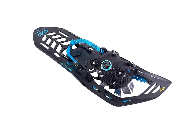 Raqueta de nieve Atlas Helium-MTN con cierre Boa, negra y azul