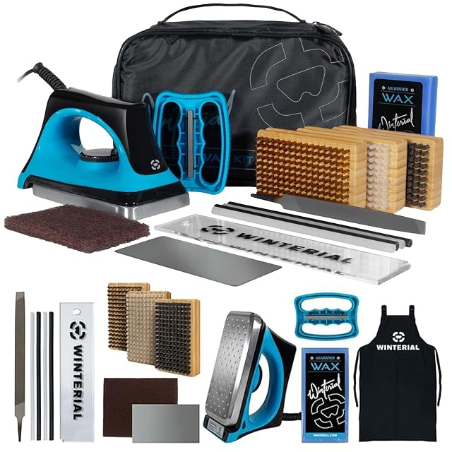 Kit profesional de encerado y mantenimiento Winterial para esquís y snowboards