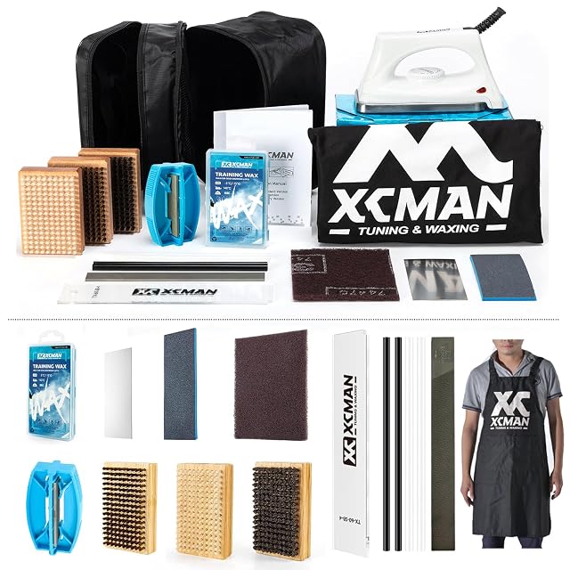 Kit de encerado y mantenimiento XCMAN de catorce piezas para esquís y snowboards